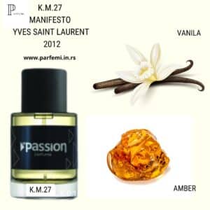 K.M.27 MANIFESTO YVES SAINT LAURENT 2012