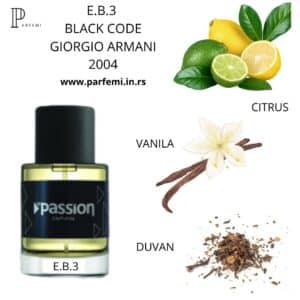 E.B.3 BLACK CODE GIORGIO ARMANI 